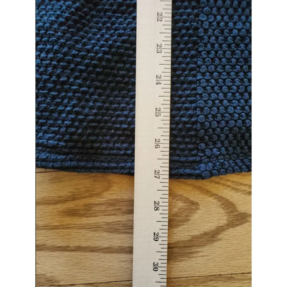 Habitat Womens M Textured Navy Long Sleeve Tunic Minimalism EUC - Picture 8 of 8